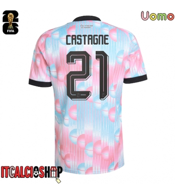 Belgio Timothy Castagne #21 Seconda Maglia Mondiali 2026 Manica Corta